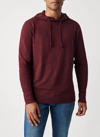 Faherty Slub Cotton Hoodie In Red