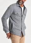 FAHERTY Epic Quilted Fleece Cpo in Carbon Melange