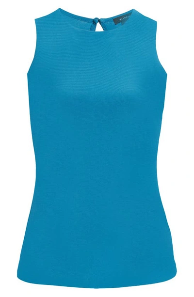 Halogen Racerback Tank In Teal Moroccan