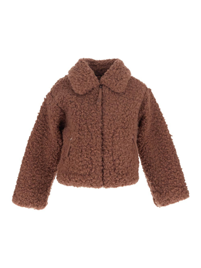 Ugg Maeve Sherpa Jacket In Brown ModeSens
