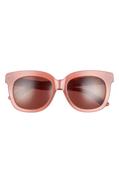 Isaac Mizrahi New York 52mm Square Sunglasses In Rose