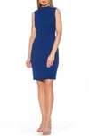 Alexia Admor Mia Mock Neck Sleeveless Sheath Dress In Cobalt