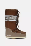 Moon Boot Icon Nylon Boots In Brown
