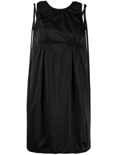 Sportmax Opaco Sleeveless Mini Dress In Black
