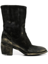 MADISON.MAISON METALLIC-EFFECT MID-CALF BOOTS