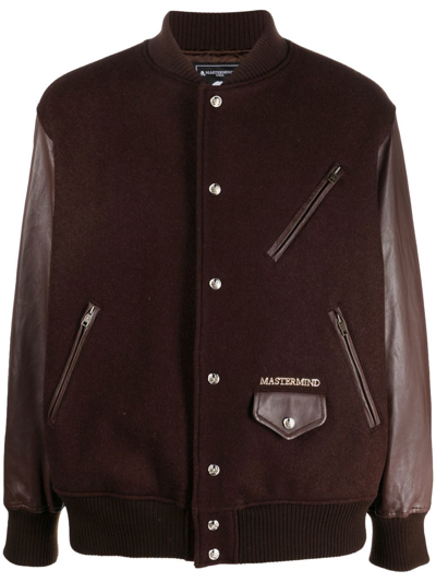 Mastermind Japan Mastermind World  Cashmere Blouson Jacket In Brown