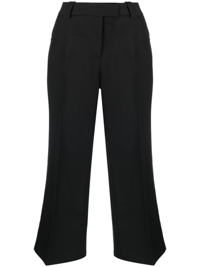 Khaite Melie Cropped Tailored Trousers In Black