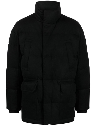 Emporio Armani High-neck Padded Jacket In Black