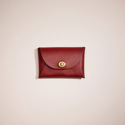 Coach Remade Medium Pouch In Brick Red
