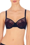 Natori Frame Full Fit Unlined Underwire Bra (36b) In Dark Blue Combo