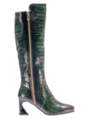 Lady Couture Women's London Crocodile Embossed Tall Boots In Olive
