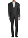Ted Baker Jay Trim Fit Solid Wool Suit In Charcoal