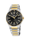 GEVRIL MEN'S HIGH LINE 43MM SWISS AUTOMATIC TWO TONE STAINLESS STEEL WATCH
