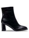 Lady Couture Tempo Tipped Block Heel Bootie In Black