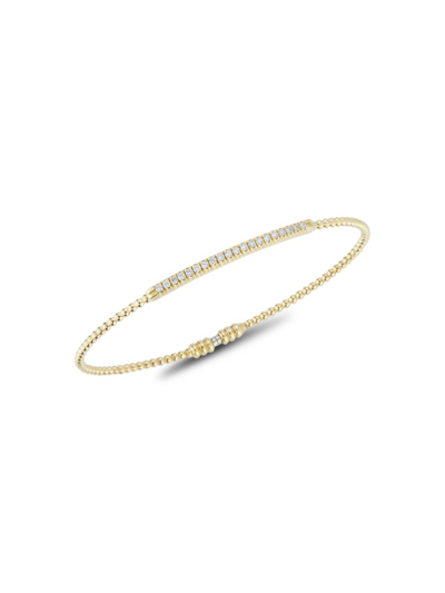 Nephora Women's 14k Yellow Gold & 0.25 Tcw Diamond Bangle Bracelet