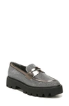 Franco Sarto Balin Platform Penny Loafer In Pewter