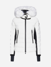 Moncler Lamoura Hooded Faux Fur-trimmed Quilted Down Ski Jacket In White