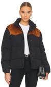 Rag & Bone Cal Nylon Puffer Coat In Black