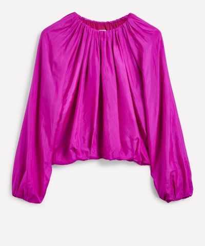 Dries Van Noten Haras Top In Fuchsia