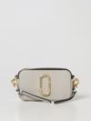 Marc Jacobs The Snapshot Saffiano Leather Bag In Natural