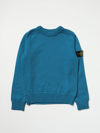 Stone Island Sweater  Junior Kids Color Blue 1