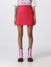 Ganni Twill Wool-blend Suiting Skirt In Red