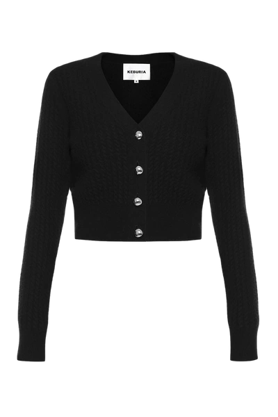 George Keburia Cable-knit Wool-cashmere Cardigan