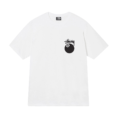 Pre-owned Stussy 8 Ball Tee 'white'