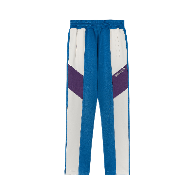 Pre-owned Palm Angels V Colorblock Track Pants 'cobalt Blue'