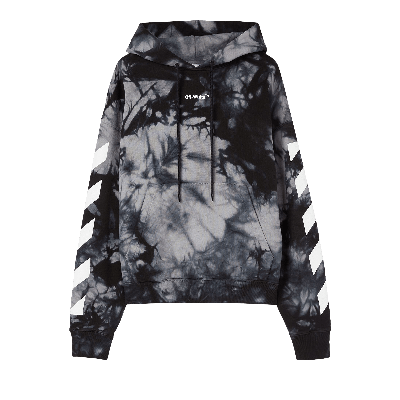 Pre-owned Off-white Diag Arrow Tie Dye Skate Hoodie 'warm Grey'