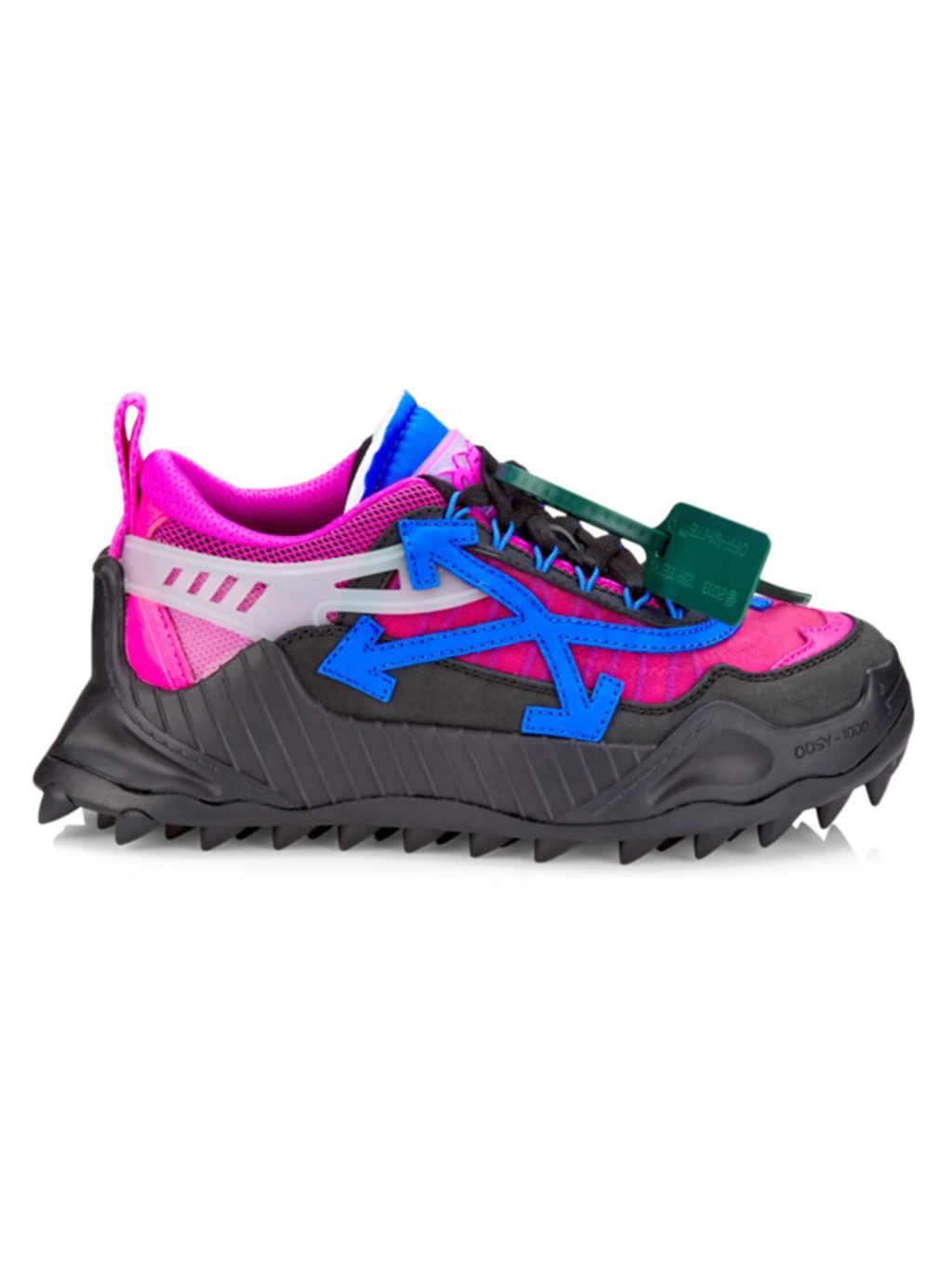 Off-white Men's Odsy 1000 Chunky Arrow Sneakers In Fuchsia Blue