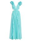 Patbo Women's Cut-out Maxi Dress In Island Blue