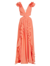 Patbo Women's Cut-out Maxi Dress In Apricot