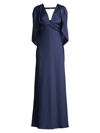 AIDAN MATTOX WOMEN'S SATIN COWL BACK GOWN