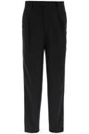 Vtmnts Stretch Wool Trousers In Black