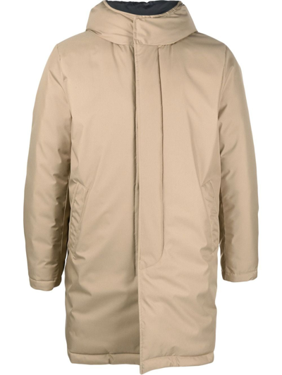 Fay Down Morning Padded Coat In Neutrals