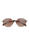 Isaac Mizrahi New York 55mm Geometric Sunglasses In Gold