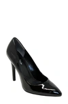 Charles By Charles David Pointed Toe Pump In Black Patent