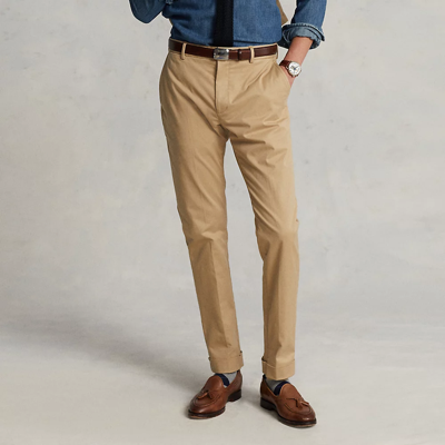 Ralph Lauren Stretch Chino Suit Trouser In Monument Tan