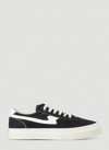 S.w.c Black Dellow S-strike Low Top Canvas Sneakers In Black