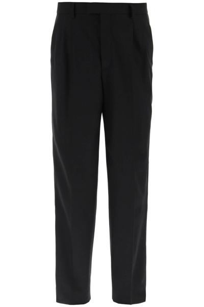 Vtmnts Stretch Wool Trousers In Black