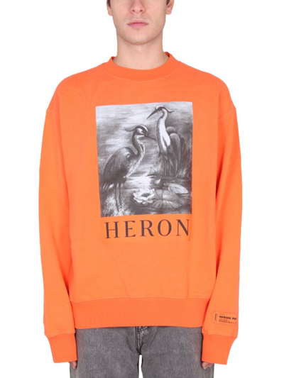 Heron Preston Men's  Orange Other Materials Sweater
