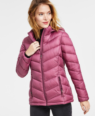 Charter Club Women's Packable Hooded Puffer Coat, Created For Macy's In ...
