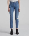 Shop Rag & Bone High Rise Ankle Skinny Jean In Pamela In Blue