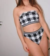 Solid & Striped Bella Bikini Bottom In Gingham In Multi