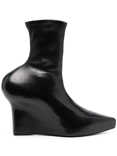 Givenchy Sculpted-detail 120mm Ankle Boots In Black