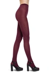Wolford Bodyline Geometric Tights In Port Royale