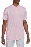 Nike Dri-fit Victory Golf Polo In Pink Foam / White