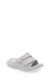 Hoka Ora Luxe Slide Sandal In Lilac Marble / Elderberry