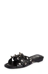 Christian Louboutin Miss Spika Leather Sandal In Black/ Lin Black